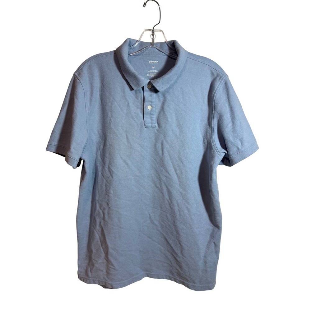 SONOMA Goods for Life Mens Blue‎ Short Sleeve Polo Shirt Size M